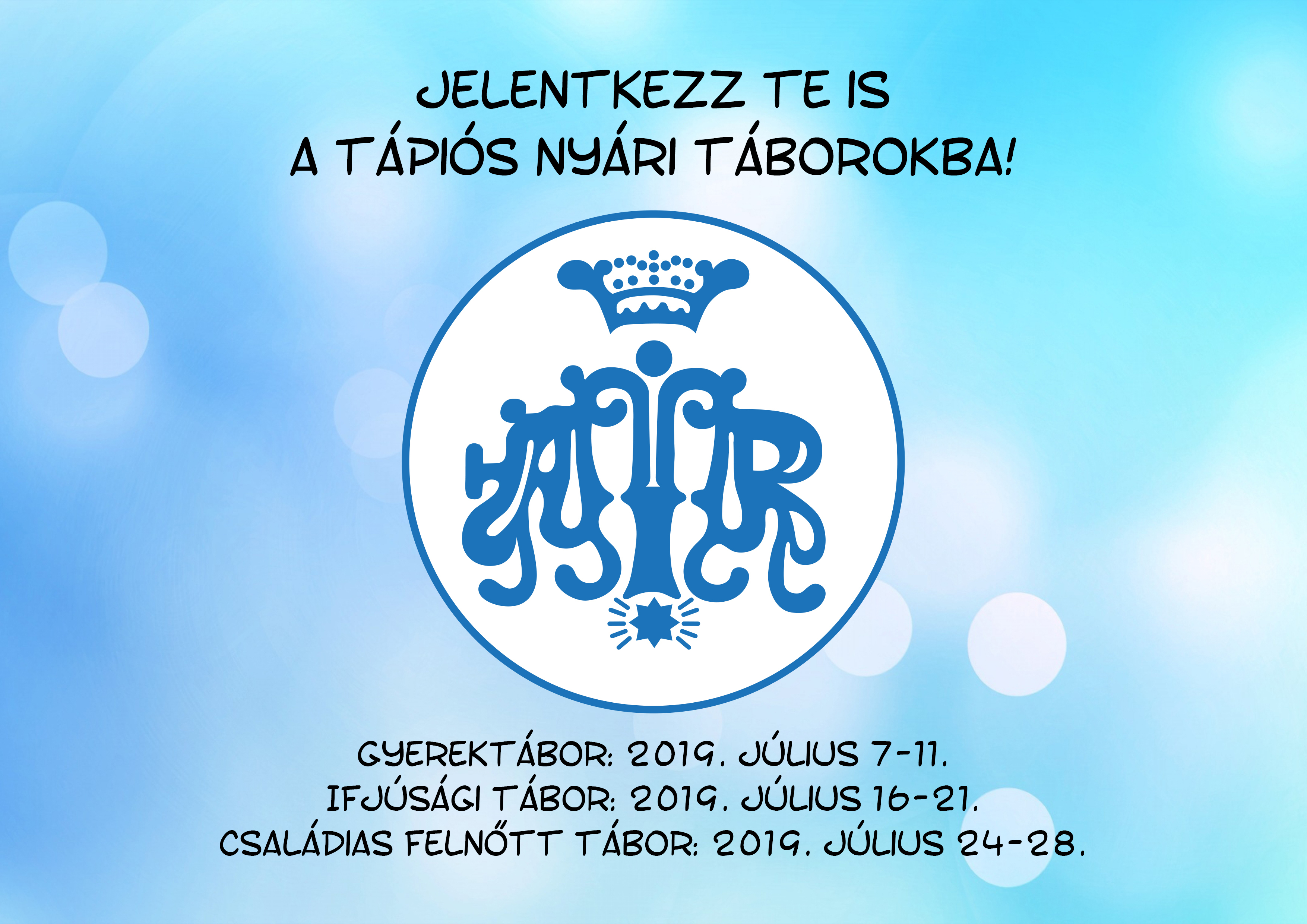 Jelentkezz a tápiós nyári táborokba!