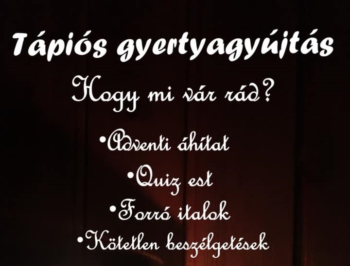 Tápiós adventi gyertyagyújtás